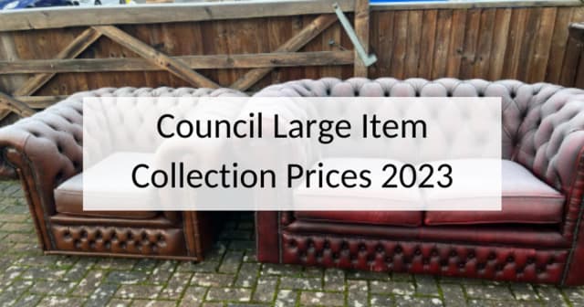 Council large item collection prices 2023
