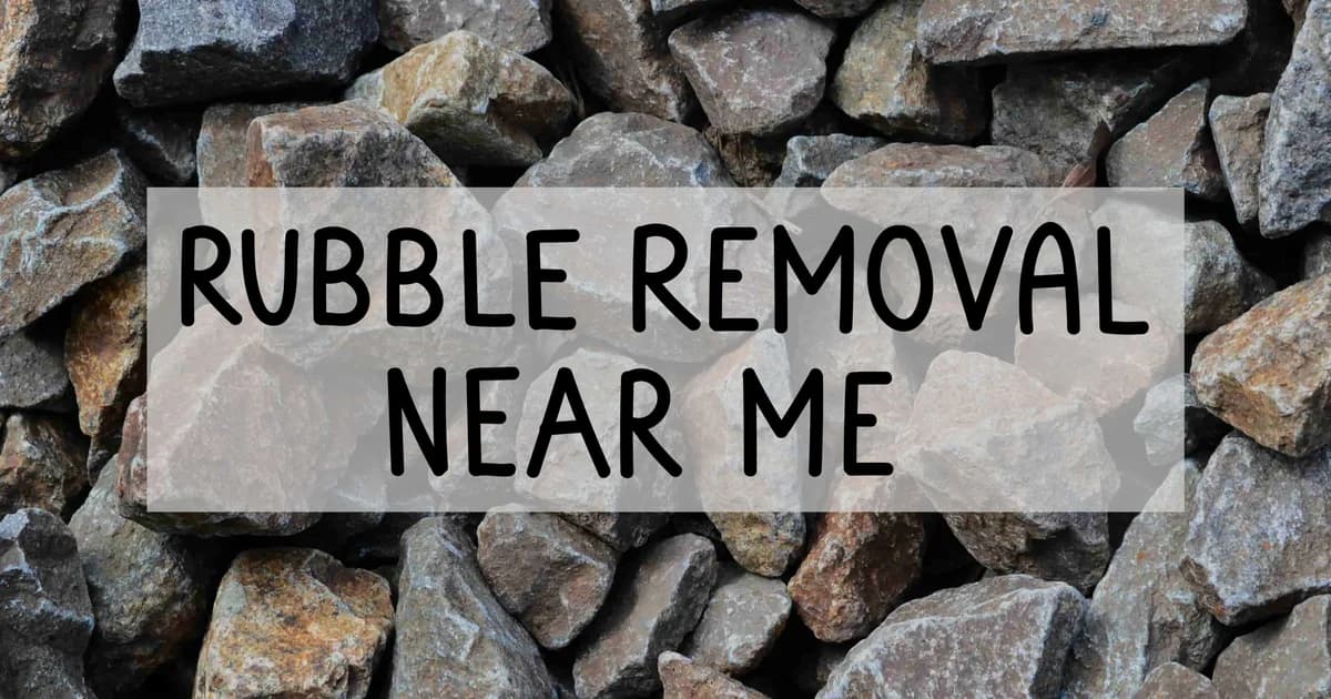 How to dispose of rubble