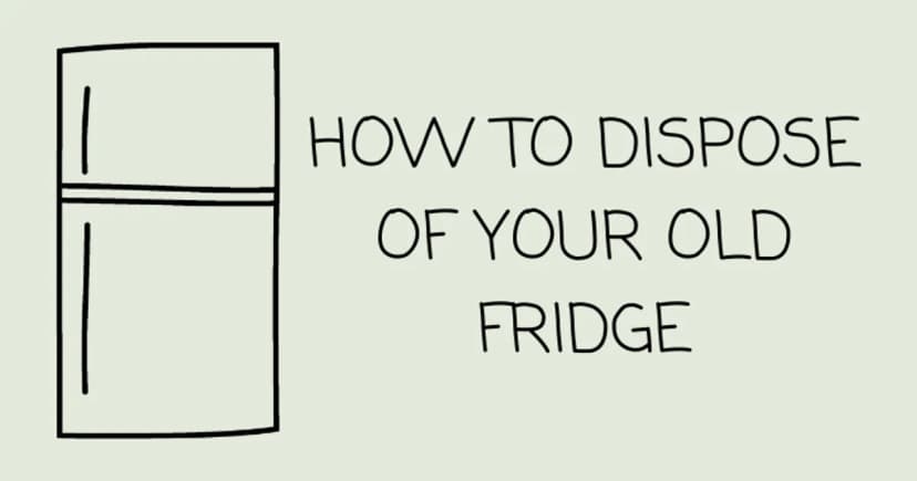 How to dispose of your old fridge freezer