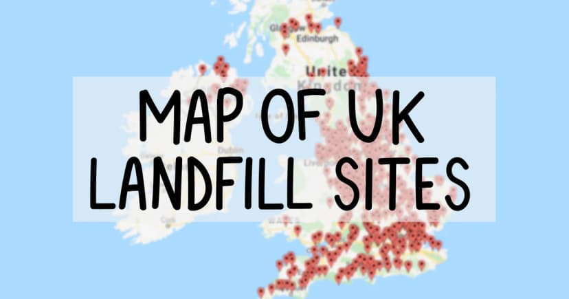 Map of Waste Landfill Sites in the UK