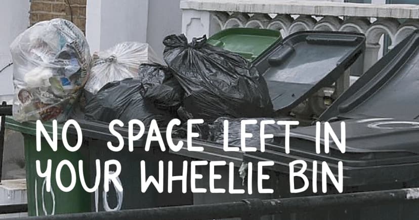 What to do with too much rubbish for your wheelie bin