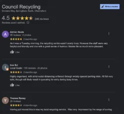 Recent reviews of Chelmsford recycling centre