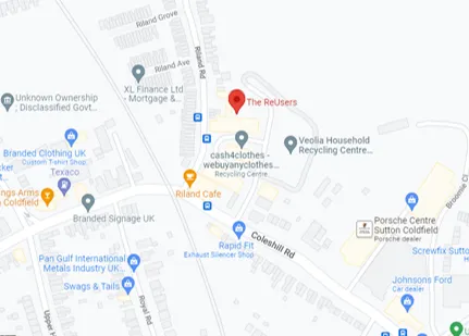 birmingham ReUsers location map 