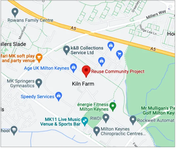 reuse milton keynes map