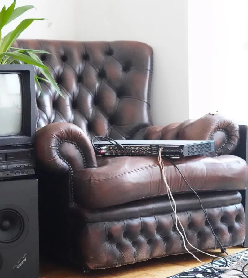 Chesterfield armchair removed for £40