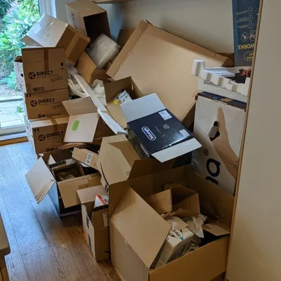 Haringey Cardboard boxes and packaging, £70, an example of how to dispose of bulky rubbish in Haringey