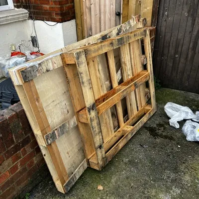 2 wooden pallets rubbish disposal for £35