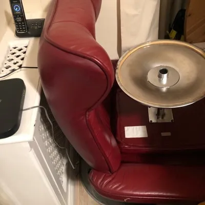 NW1 Camden armchair, footstool, divan base, £50