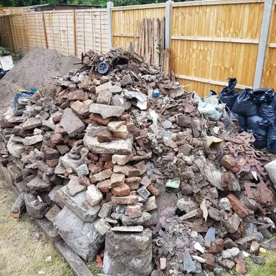bricks and concrete for disposal