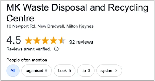 new bradwell recycling centre