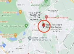 sutton coldfield recycling centre map
